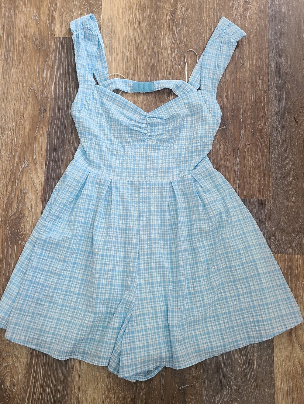 Lush Gingham Romper Women's Size Small New